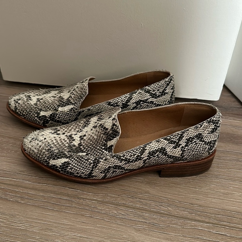 Madewell Snake Print Loafers